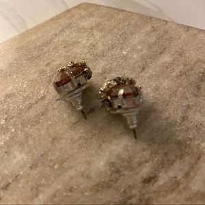 Borcik Jewelry - Pyrite and Peach Stud Earrings Borcik Jewelry - Pyrite and Peach Stud Earrings